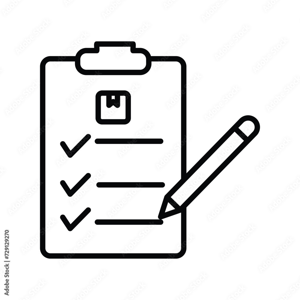 order list icon with white background vector stock illustration order list icon with white background vector stock illustration