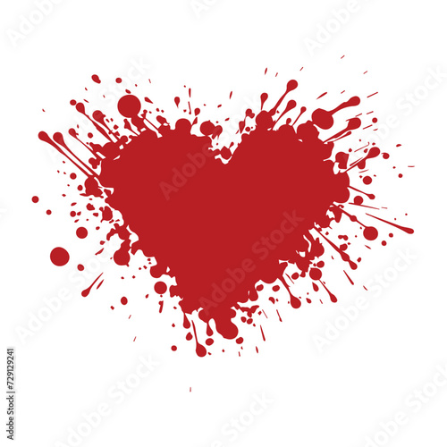 Ornamental artistic valentine heart vector silhouette. 