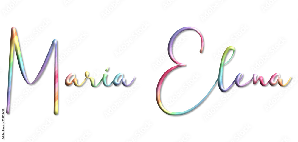 Maria Elena - multicolor - 3d name written - Three-dimensional effect, tubular writing- for websites, greetings, banners, cards, books, t-shirt, sweatshirt, prints, cricut, silhouette, sublimation Maria Elena - multicolor - 3d name written - Three-dimensional effect, tubular writing- for websites, greetings, banners, cards, books, t-shirt, sweatshirt, prints, cricut, silhouette, sublimation