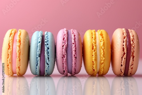 Colorful Macaroon Miniatures A Tasty Treat for Any Occasion Generative AI