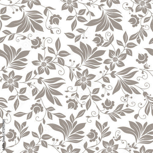 Seamless vector pattern. Background texture in geometric ornamental style. © Aroma