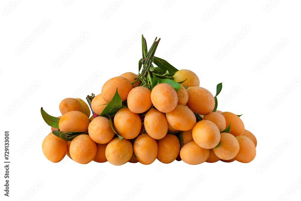 sweet Marian plum thai fruit isolated on white background sweet Marian plum thai fruit isolated on white background