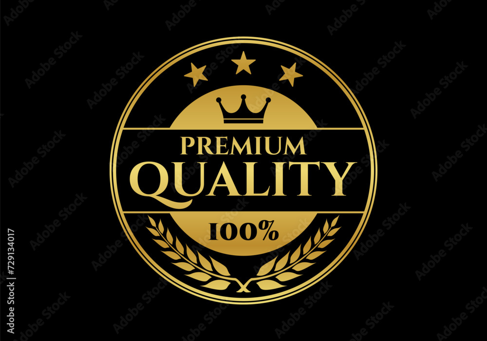 Premium Quality stamp, badge or logo. Best quality badge or seal with crown and stars. Vector illustration. Premium Quality stamp, badge or logo. Best quality badge or seal with crown and stars. Vector illustration.