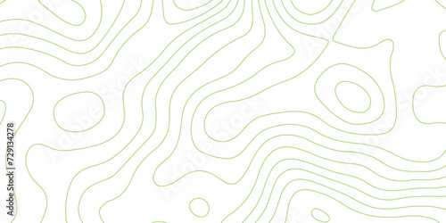 Abstract background with topographic contours map .white wave paper and geographic green line abstract background .vector illustration of topographic line contour map design . photo