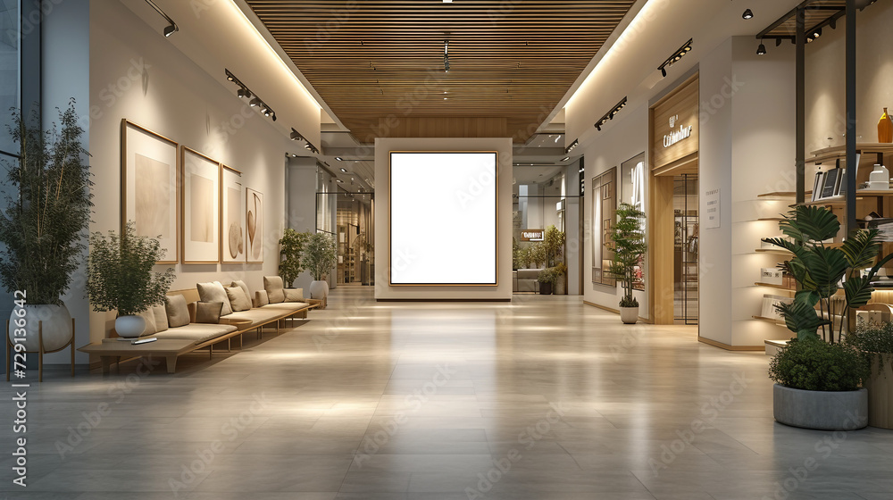 Fototapeta premium modern art Gallery Frame Mockup 1