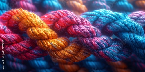 Colorful Rope Chain A Modern Twist on Traditional Craftsmanship Generative AI