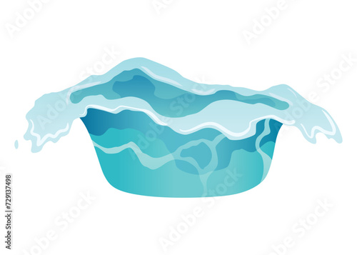Water splash animation. Dripping water special effect. Fx sheet. Clear water drop burst for flash animation in games and video. Cartoon frame
