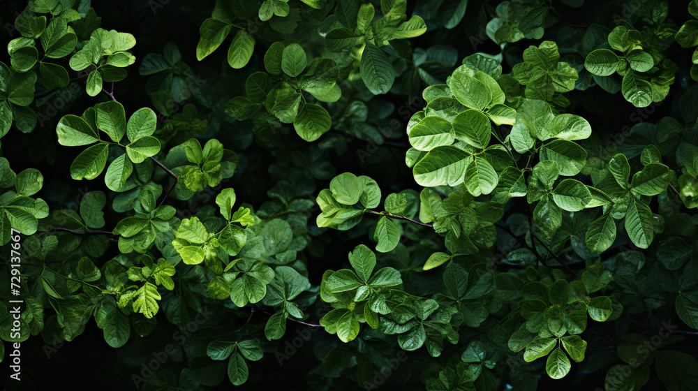 An overhead shot of a tree canopy An overhead shot of a tree canopy