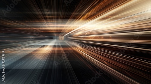 Dynamic light stripes in motion, abstract speed and technology background - high resolution image