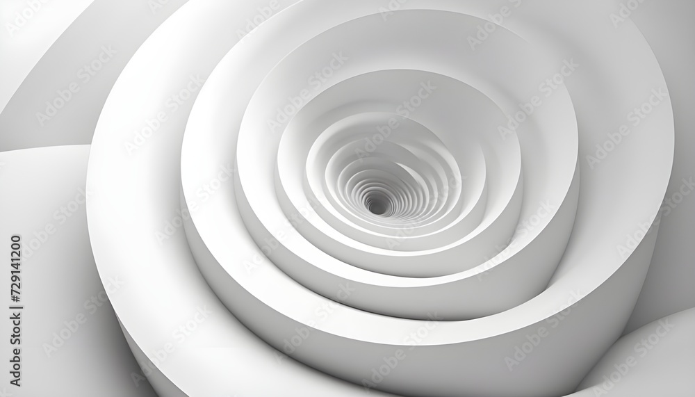 Blank background. paper spiral without line Blank background. paper spiral without line
