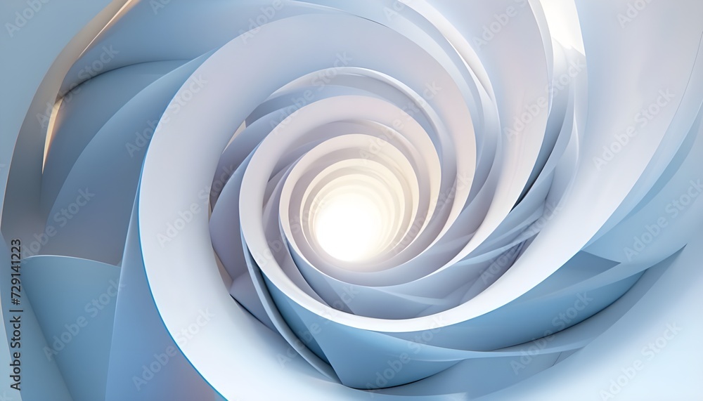 Fototapeta premium Blank background. paper spiral without line