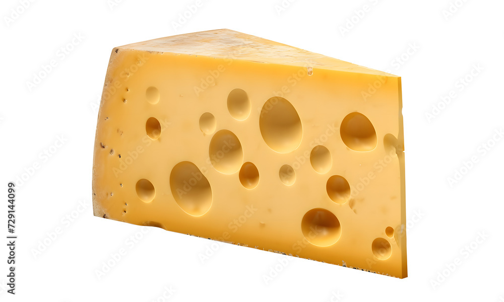 Single cheese isolated on transparent or white background Single cheese isolated on transparent or white background