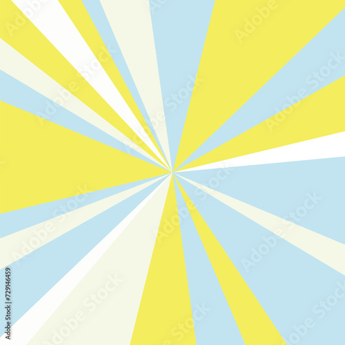 放射状に広がるカラフルな背景イラスト素材