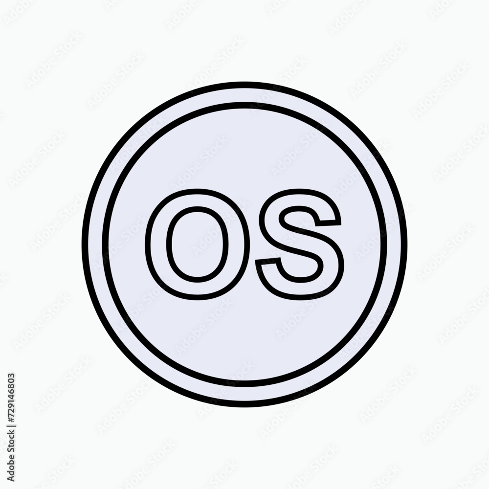 Operating System Icon. Software Element Symbol - Vector. Operating System Icon. Software Element Symbol - Vector.