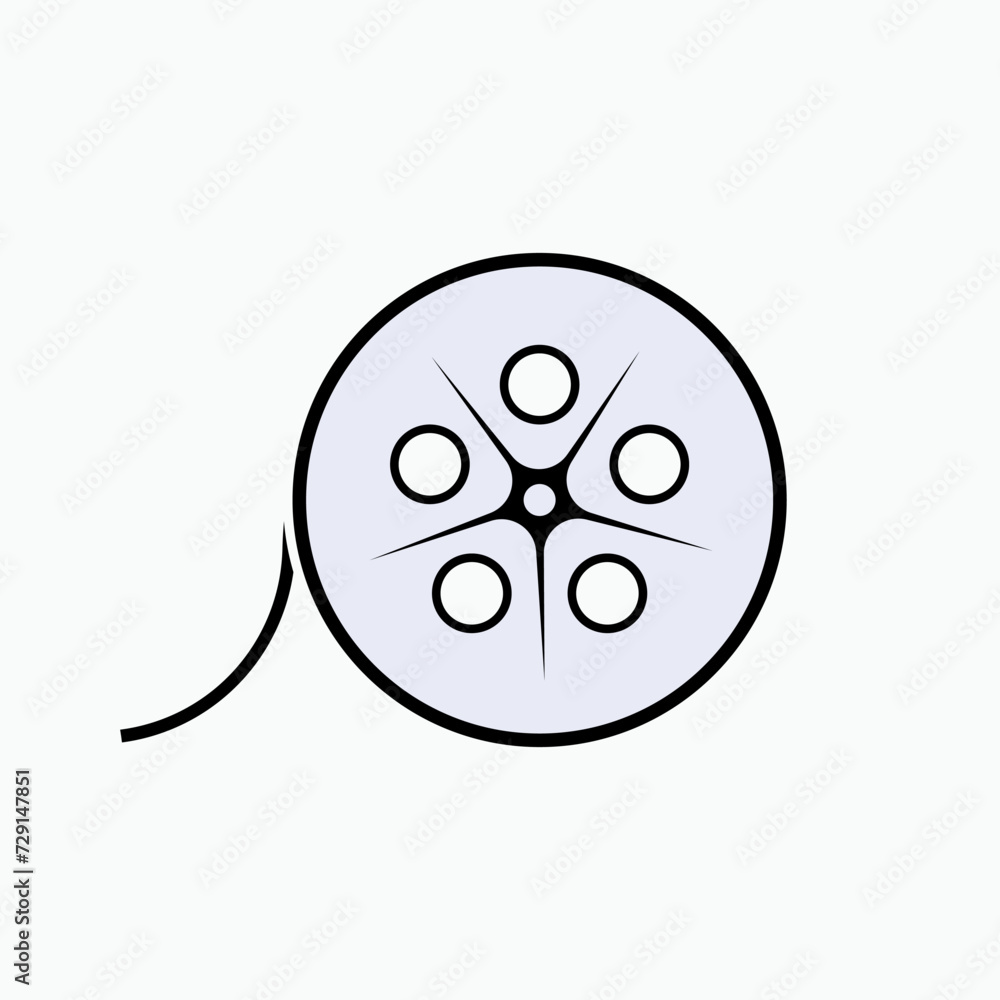 Obraz premium Movie Icon. Reel, Cinema Symbol - Vector.