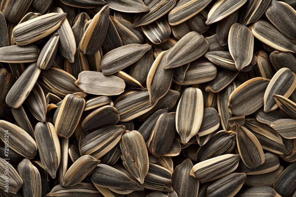 Sunflower seeds texture background. Generative AI Sunflower seeds texture background. Generative AI
