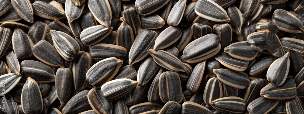 Sunflower seeds texture background. Generative AI Sunflower seeds texture background. Generative AI