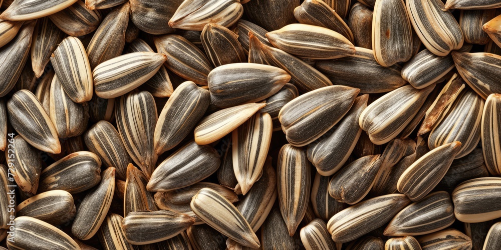 Sunflower seeds texture background. Generative AI Sunflower seeds texture background. Generative AI