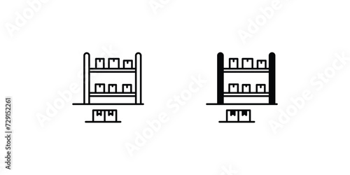 picking area icon with white background vector stock illustration