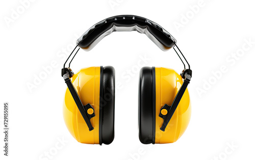 ear protection earmuffs on a White or Clear Surface PNG Transparent Background