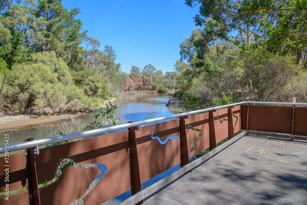 Obraz premium Collie River Walk