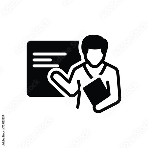Black solid icon for explanation