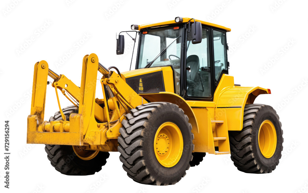 Heavy loader machinery on a White or Clear Surface PNG Transparent Background