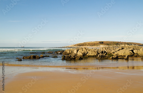 Cantabria, Bay of Santander, sandy beach playa de los Tranquilos 