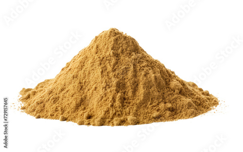 Ground Cumin Powder on a White or Clear Surface PNG Transparent Background