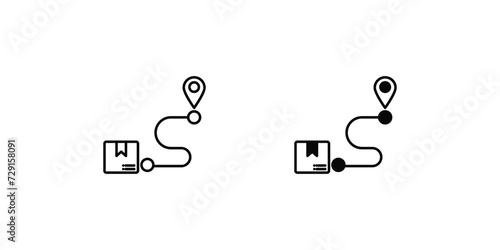 shipment tracking icon with white background vector stock illustration