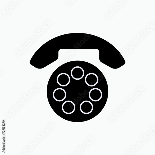 Phone Icon. Calling Sign - Communication Symbol for Design and Websites, Presentation or Apps Elements. 