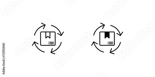 cycle counting icon with white background vector stock illustration