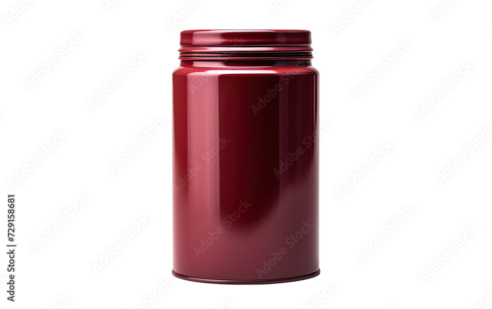 maroon metal canister on a White or Clear Surface PNG Transparent Background maroon metal canister on a White or Clear Surface PNG Transparent Background