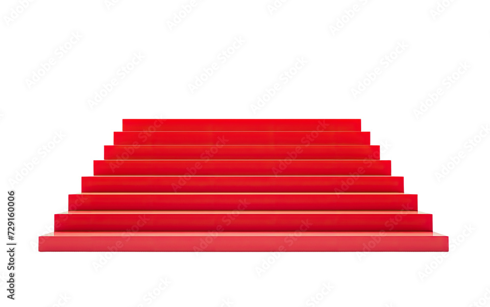 Red stairs on a White or Clear Surface PNG Transparent Background Red stairs on a White or Clear Surface PNG Transparent Background