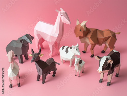 Papercraft of animals