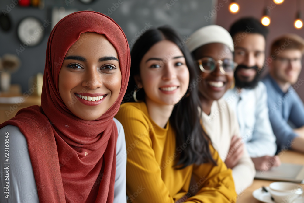 A diverse group of People, Portrait showcasing employees from various backgrounds coming together to celebrate diversity. Smiling multicultural young and matured professional business people concept A diverse group of People, Portrait showcasing employees from various backgrounds coming together to celebrate diversity. Smiling multicultural young and matured professional business people concept