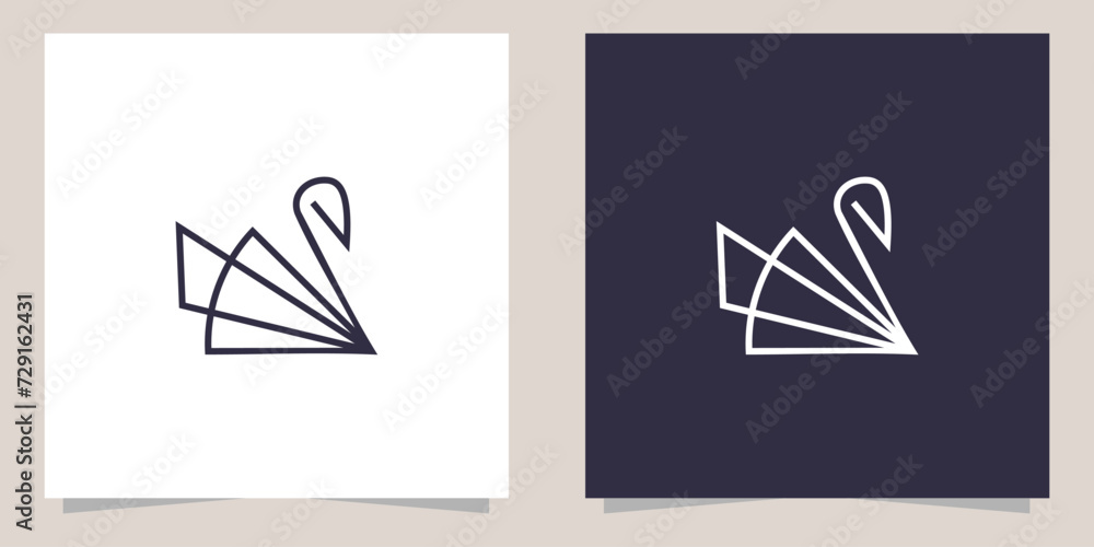 swan logo design vector swan logo design vector