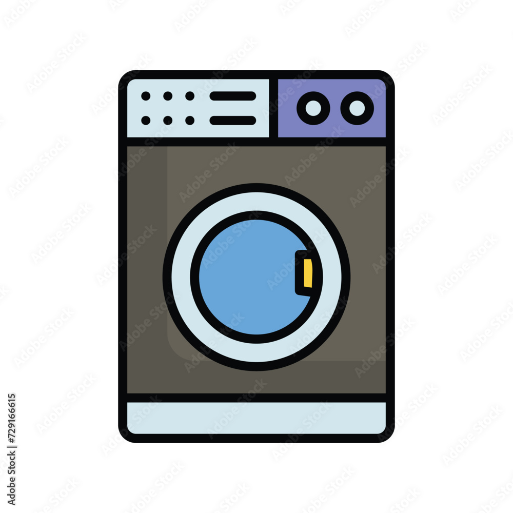 washing machine icon with white background vector stock illustration washing machine icon with white background vector stock illustration