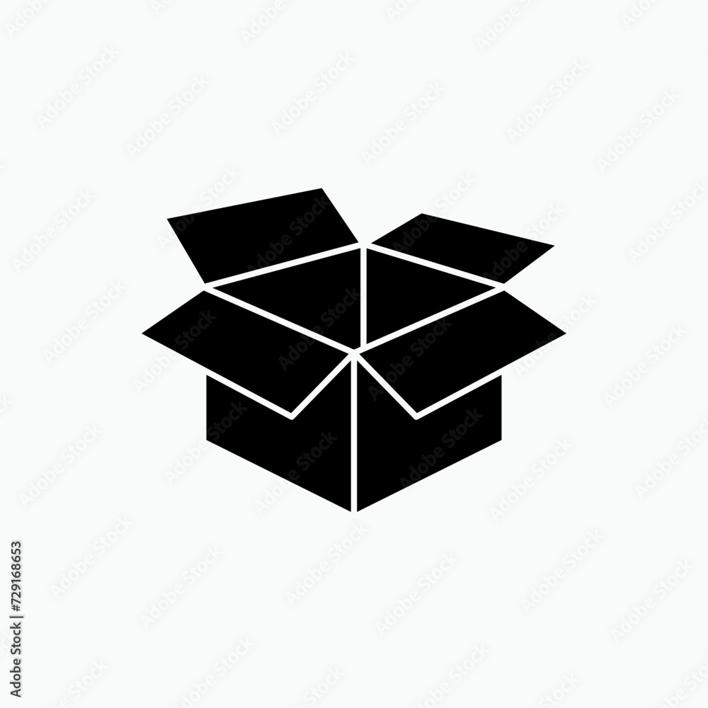 3D Box Icon. Package, Unboxing. Applied as a Trendy Symbol for Design Elements, Presentations, and Web Apps 3D Box Icon. Package, Unboxing. Applied as a Trendy Symbol for Design Elements, Presentations, and Web Apps