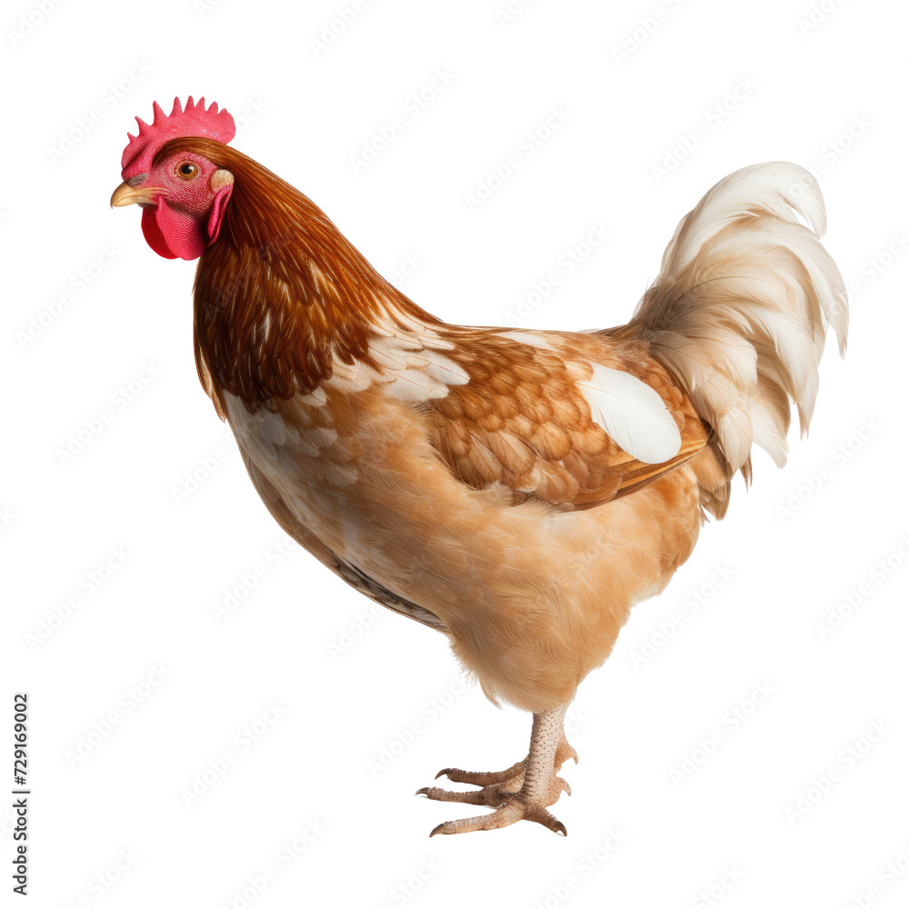 Fototapeta premium Chicken on transparent background