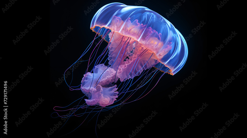 Animal deep-sea luminous transparent creature