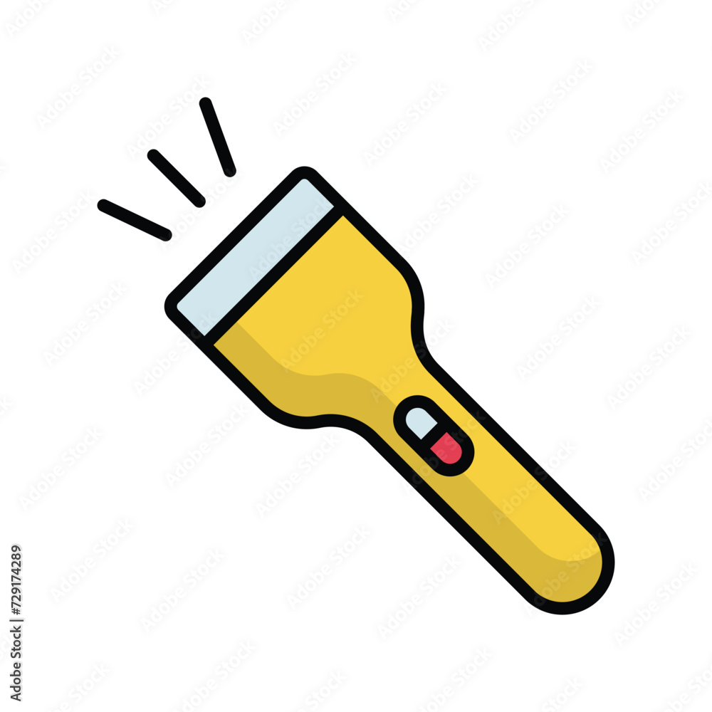 torch icon with white background vector stock illustration torch icon with white background vector stock illustration