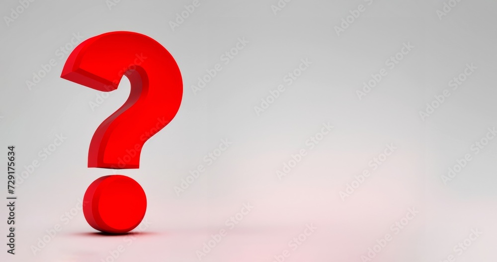 red question mark, 3d question mark red question mark, 3d question mark