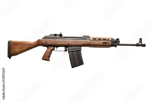 The M1A Rifle Isolated On Transparent Background photo