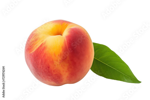 Peach Basil Lemonade Isolated On Transparent Background