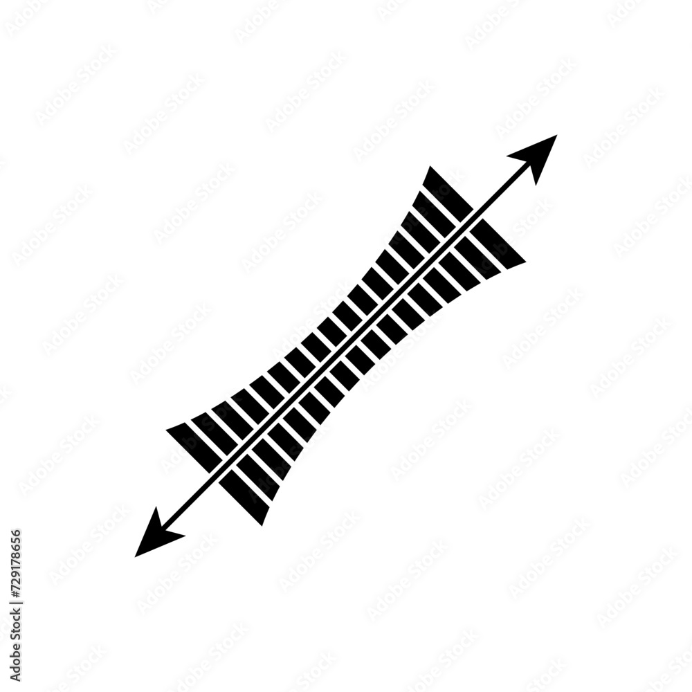 Tension Icon. Rigidity, Traction Symbol - Vector. Tension Icon. Rigidity, Traction Symbol - Vector.