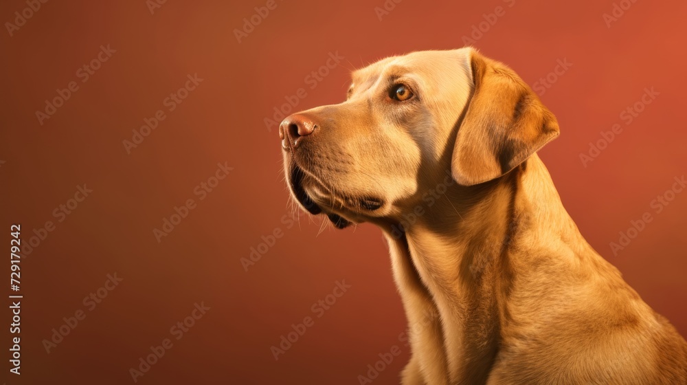 Cute Dog portrait studio shoot Studio background: Copy space Cute Dog portrait studio shoot Studio background: Copy space