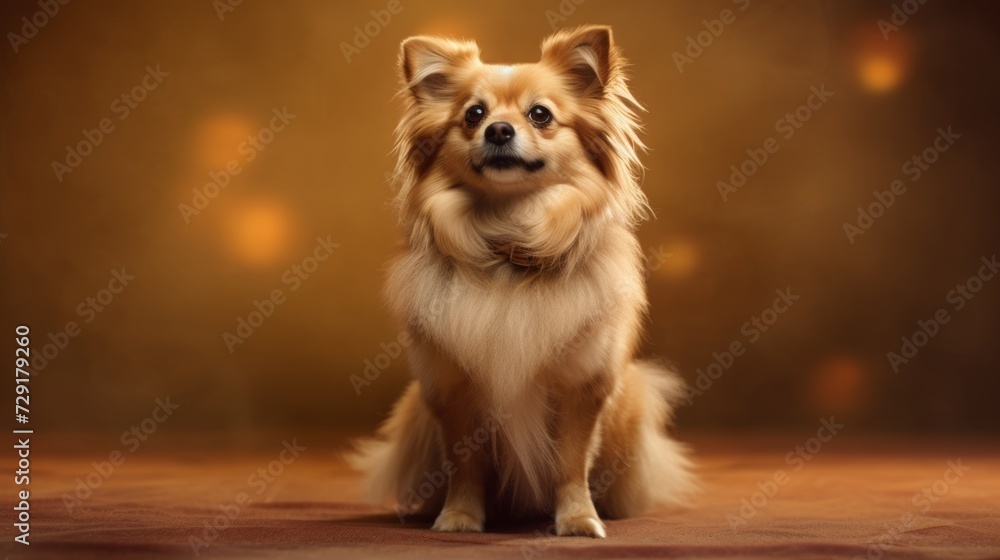 Cute Dog portrait studio shoot Studio background: Copy space Cute Dog portrait studio shoot Studio background: Copy space