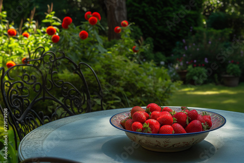 strawberries in a basket