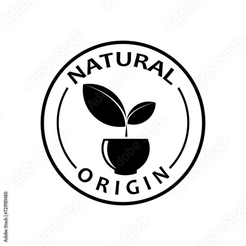 Natural Icon. Origin Symbol  - Vector.
